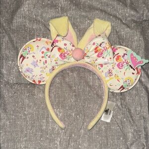 Floral Mouse Ears Headband with Bow